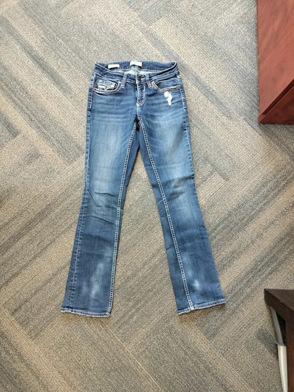 Vigoss Women's Mid Blue Flare Jeans